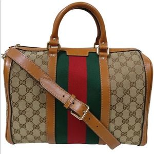 RARE Gucci Rania supreme monogram satchel GG